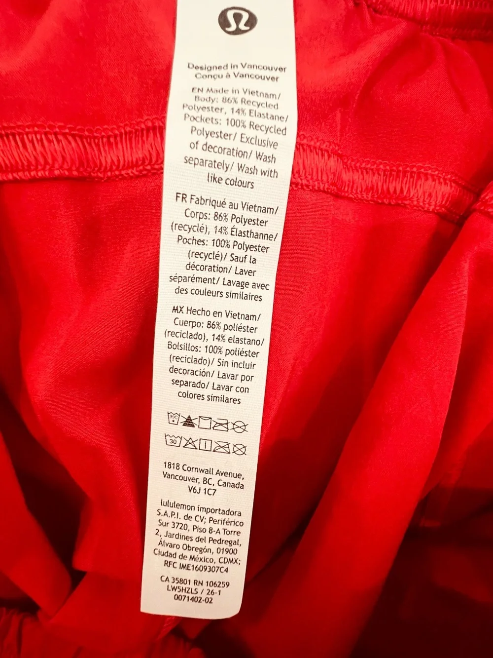 NWT Lululemon Adapted State MR Jogger Perf Stripe Oxford Red Size 10